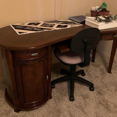 Office Desk with Office Supplies