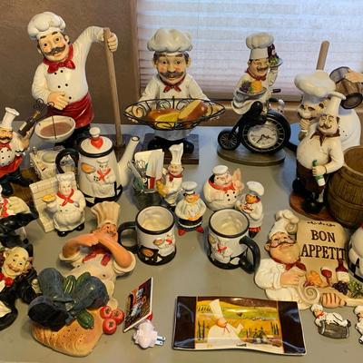 Large Chef Decor Lot