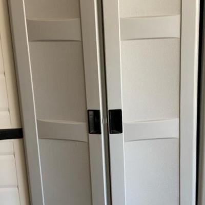 Suncast Tall Grey Cabinet Lot #1