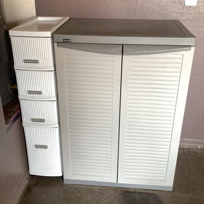 Two Plastic Storage Units