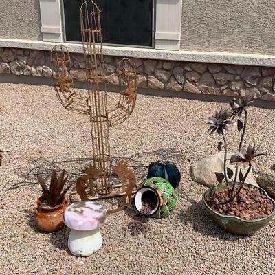 Outdoor Metal Plants Decor 