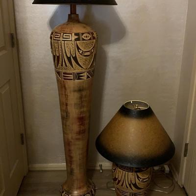 Two Southwest Style Lamps