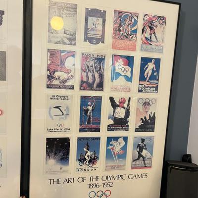 Olympics souvenirs and posters