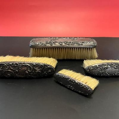Antique sterling silver brushes