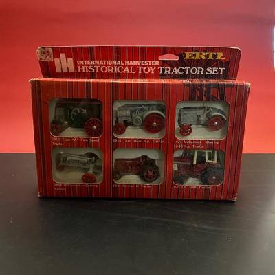 vintage toy tractors, new in the box