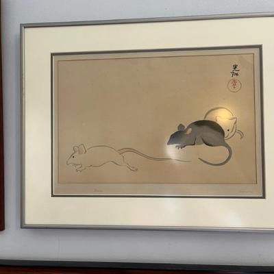antique Japanese woodblocks