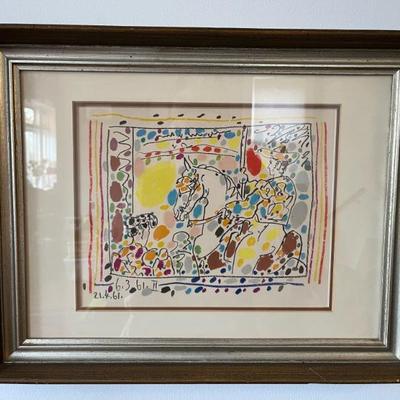Pablo Picasso, Le Picador II, 1961, signed in plate, lithograph