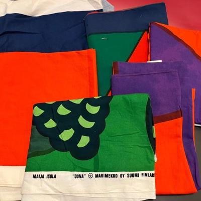 vintage Marimekko and Lilly Pulitzer fabric