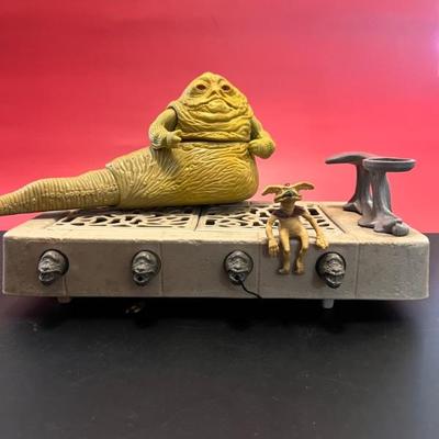 1983 Kenner Star Wars Jabba the Hut throne with Jabba