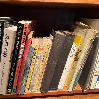Lots of books and cookbooks
