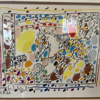 Pablo Picasso, Le Picador II, 1961, signed in plate, lithograph
