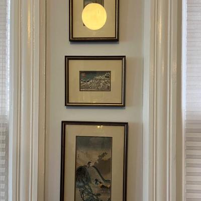 1920s Japanese woodblocks, well framed