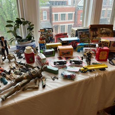Lots of vintage toys, new in box