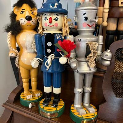 A collection of nutcrackers, many from Germany, some from East Germany, some newer