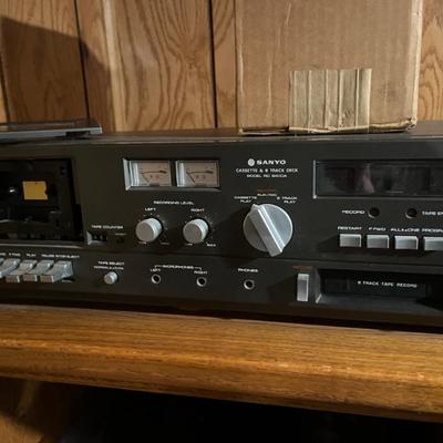 stereo receiver and turntable