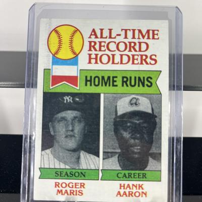 1979 Topps All-Time Record Holders – Roger Maris & Hank Aaron