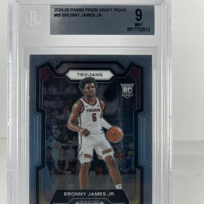 2024-25 Panini Prism Draft Picks Bronny James Jr. – Beckett 9