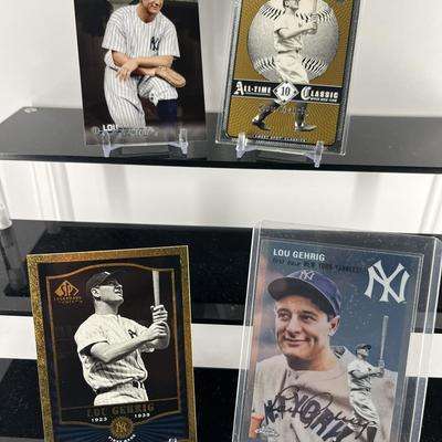 Lou Gehrig Baseball Card Collection