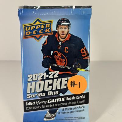 2021-22 Upper Deck Hockey Unopened Pack #1