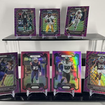Prizm Football Card Collection – Silver, Purple Wave & Pink Refractors