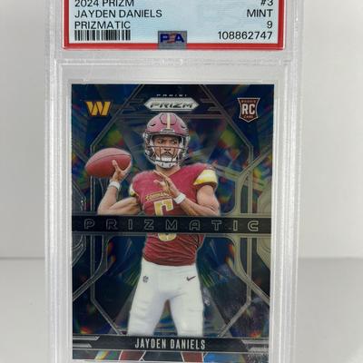 2024 Prizm Draft Picks Jayden Daniels Prizmatic – PSA 9