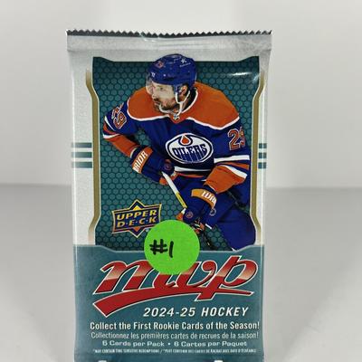 2024-25 Upper Deck Hockey Unopened Pack #1
