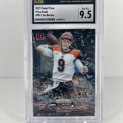 2021 Panini Prizm Prism Break Joe Burrow – CSG 9.5