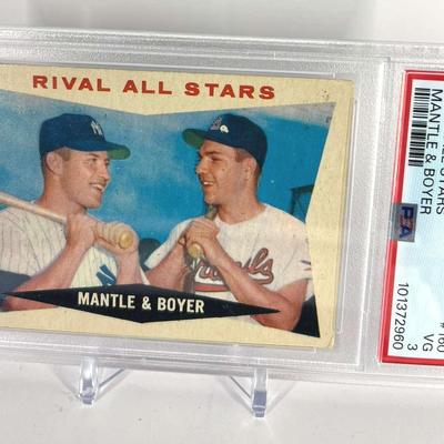 1960 Topps Rival All-Stars – Mickey Mantle & Ken Boyer