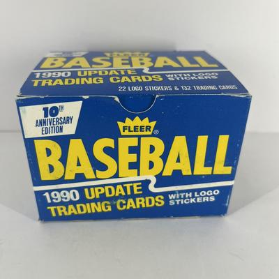 Unopened 1990 Fleer Update Baseball Box