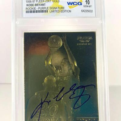 1996 Kobe Bryant Rookie Purple Signature – WCG 10