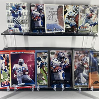 Barry Sanders Football Card Collection