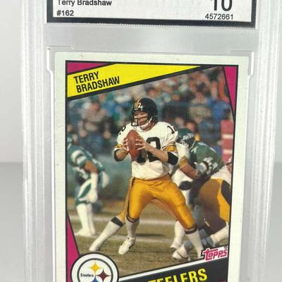 : 1984 Topps Terry Bradshaw Football Card – BCG 10