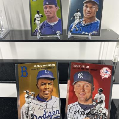 MLB Legends Baseball Card Collection – Bo Jackson, Ken Griffey Jr., Derek Jeter & Jackie Robinson