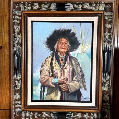 AT510 A Portrait Of Elderly Indian