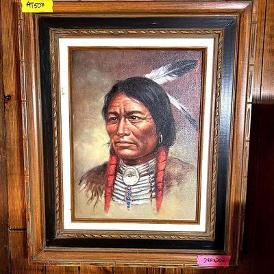 AT507 Portrait Print Of "Lone Hawk" by Bill Hampton