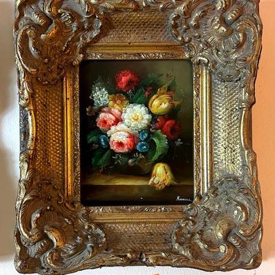 AT111 Knome - Oil Painting Of Flowers 