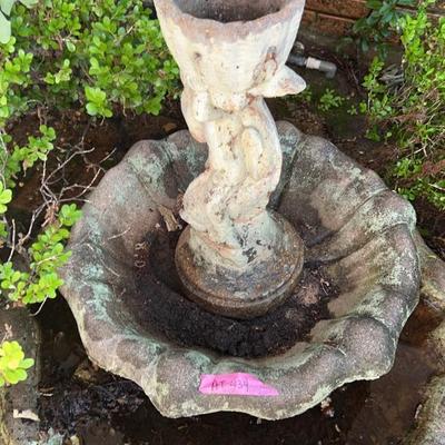AT434 Cement 2 Tier Fountain HEAVY