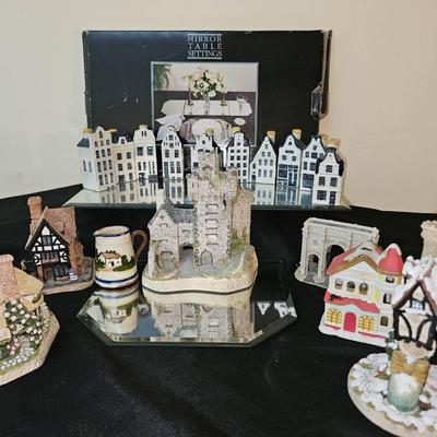 AT160  KLM Delft Houses Decor Table Mirror Tiny House