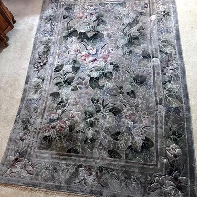 AT116 Floral Embossed Rug 108Lx73W