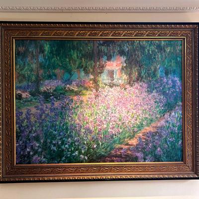 AT101 "Le Moulin De Limetz" Print  Artist Claude Monet. 