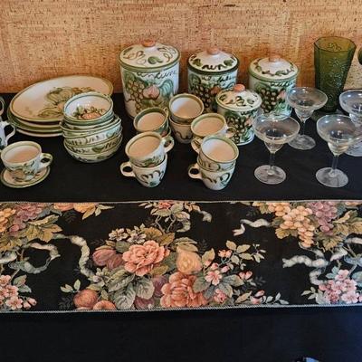 AT314 Louisville Stoneware John Taylor Clay Mixed 30 Pcs Fruit Pear Plus More