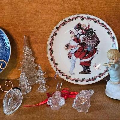 AT524 Christmas Gorham Plates Waterford Ornament, Den Kongelige Porcelain