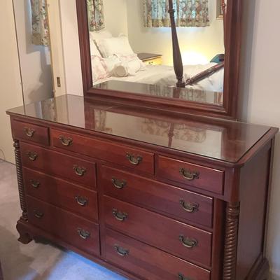 AT204 Willett Wildwood Cherry 9 Draw Dresser