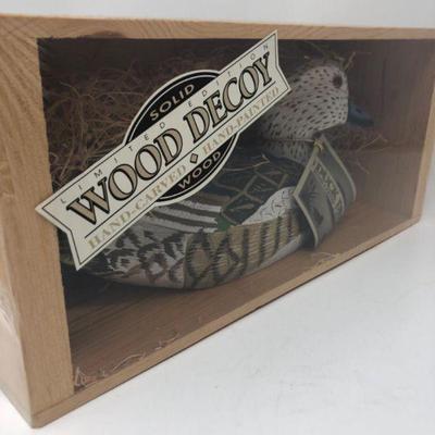Solid Wood Limited Edition Hand Crafted Duck Decoy