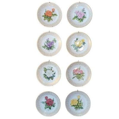 Edward Marshall Boehm Limited Edition Rose Plate Collection