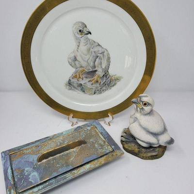 Boehm Porcelain Bird-Themed Collectibles, Trinket Tray 