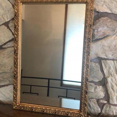 Large Gold Gilt Framed Mirror - Baroque Style