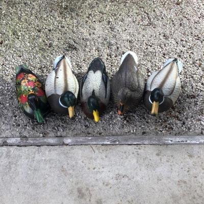 Plastic & Cork Duck Decoys