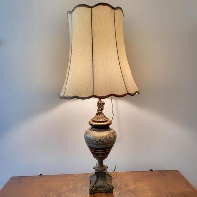 Victorian Revival Style Cherub Table Lamp