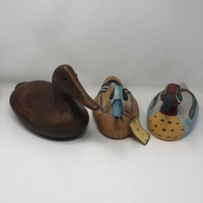 Trio of Ceramic Duck Decoys - Arnart, J. Byron
